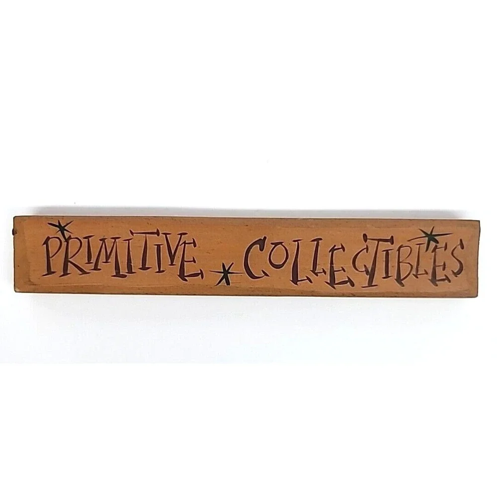 Rustic Family, Primitive Collectibles, Pumpkin Thyme Wood Signs & Gourd Carrot